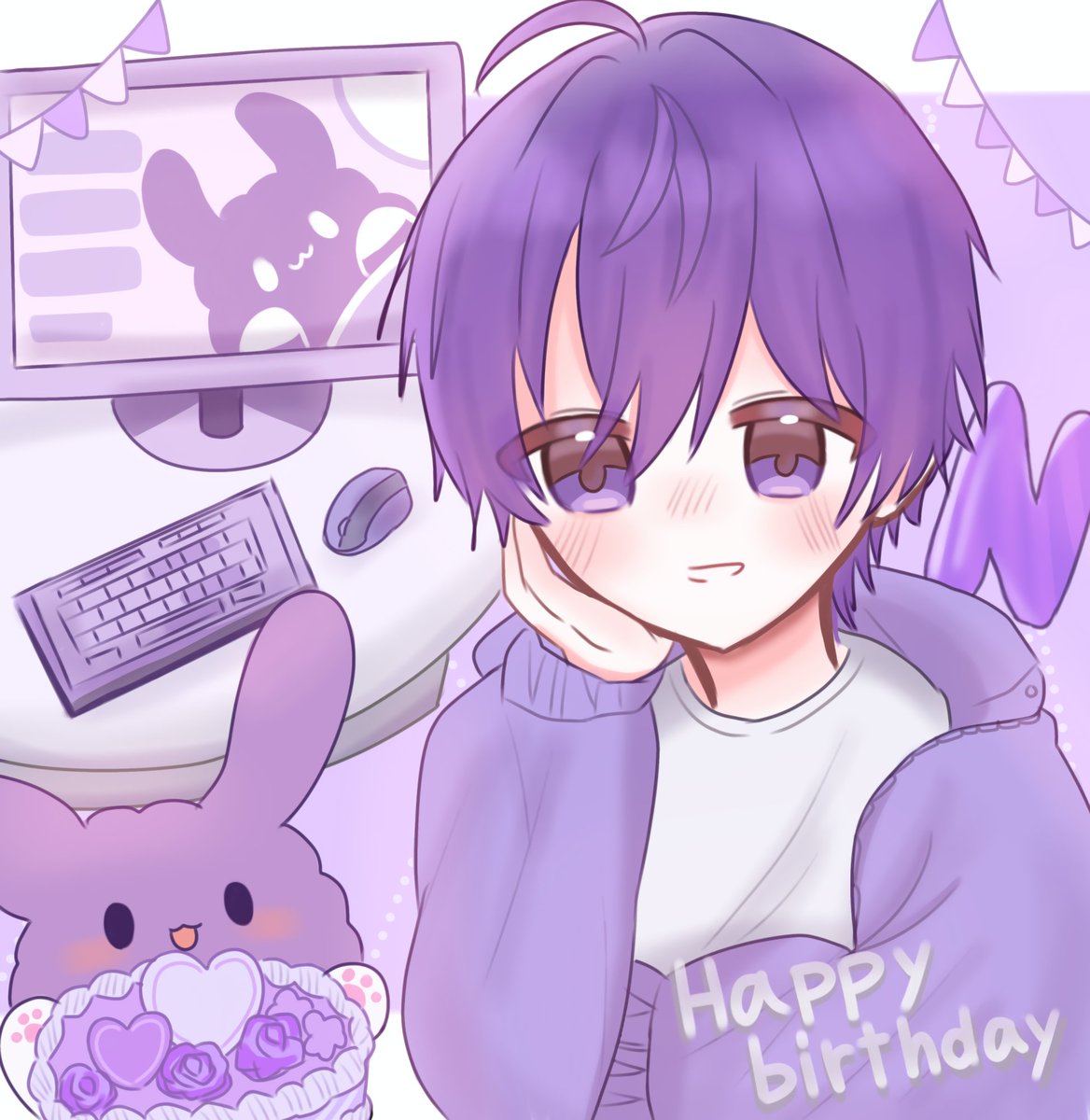 nj_mu1101's tweet photo. 𝙷𝚊𝚙𝚙𝚢 𝙱𝚒𝚛𝚝𝚑𝚍𝚊𝚢✧*｡🐰💜

#ななもり誕生祭2026
#ななもり生誕祭2026
#ななもりぎゃらりー https://t.co/2DMAVq0a4z