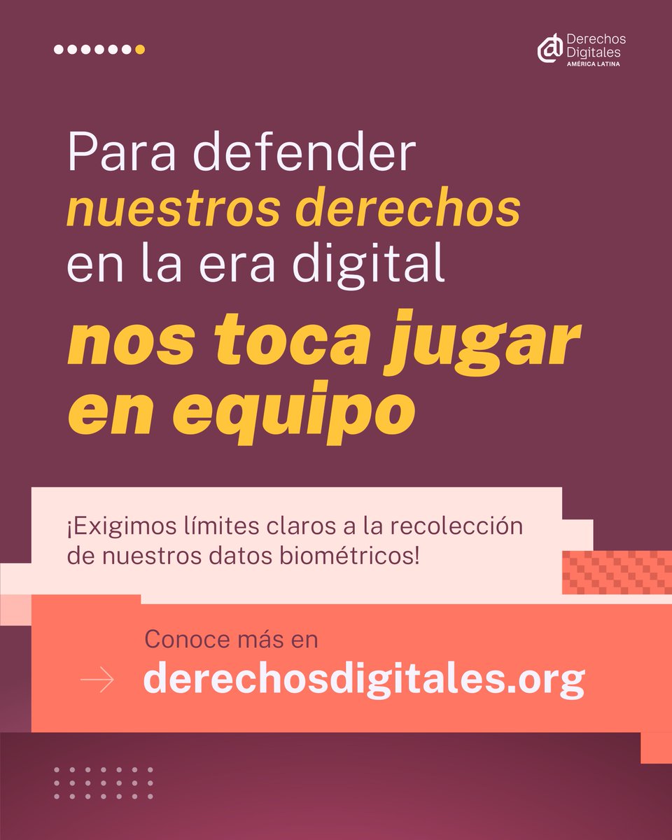 derechosdigital's tweet photo. Sistemas de reconocimiento facial, drones, monitoreo en tiempo real y vigilancia biométrica observan a millones de personas dentro y fuera de los estadios.
Te contamos qué está en juego en este torneo mundial ➡️ https://t.co/XvtskTFunW