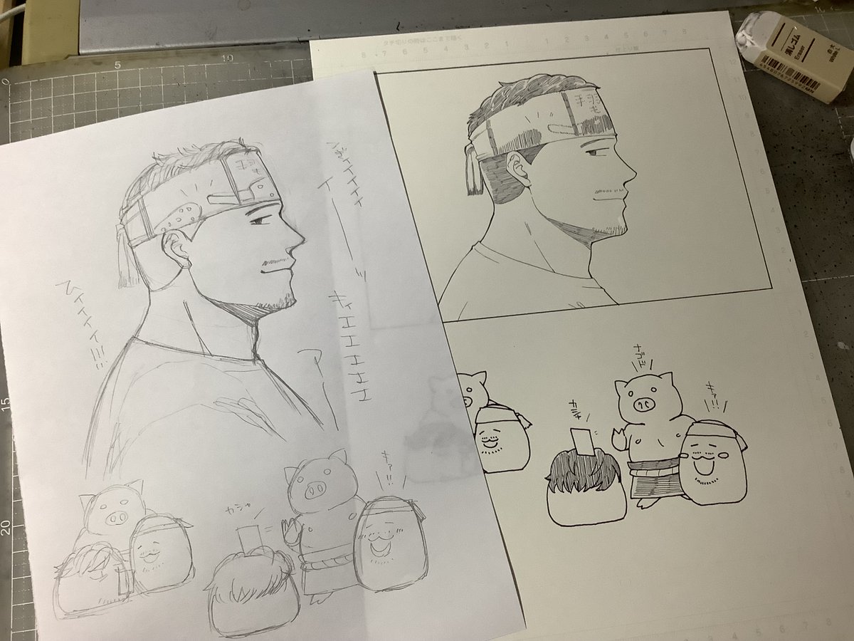 toraongood's tweet photo. はしゃいだ下描き https://t.co/jT4wptTWwK