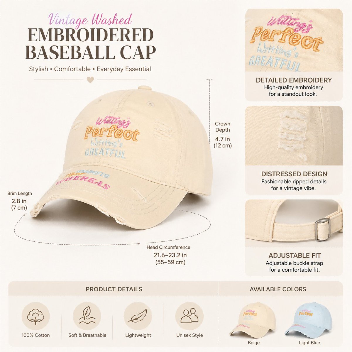 Mocillure2028's tweet photo. Every day doesn't have to be perfect.

Wear what you love, step outside with confidence, and remember — small moments create a beautiful life.

Stay kind, stay curious, and let your energy shine today. 💛

#Mocillure #Dhgate #BaseballCap #SpringStyle #Florida #Miami #Texas #Dallas #Chicago #London
