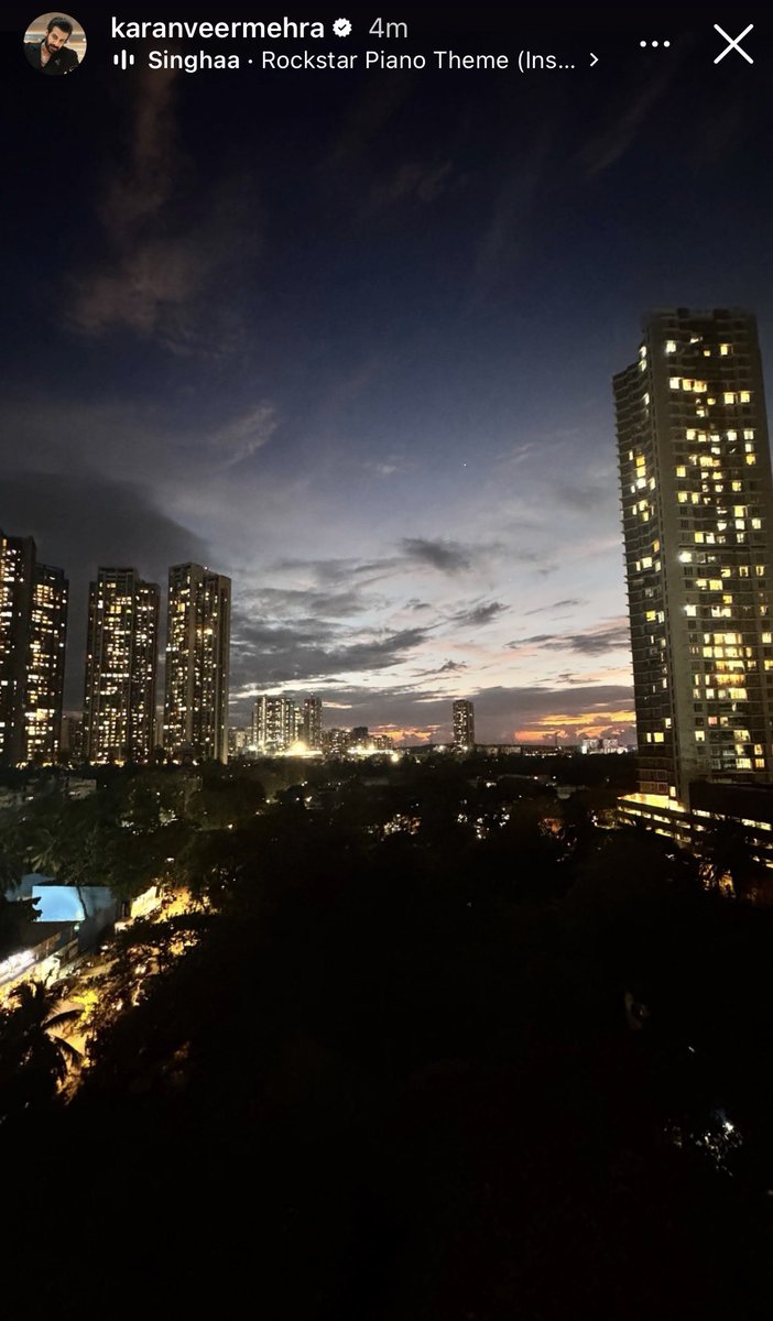 dnithya's tweet photo. Beautiful view 😍😍😍

#KaranVeerMehra https://t.co/I2DcUA5ytI
