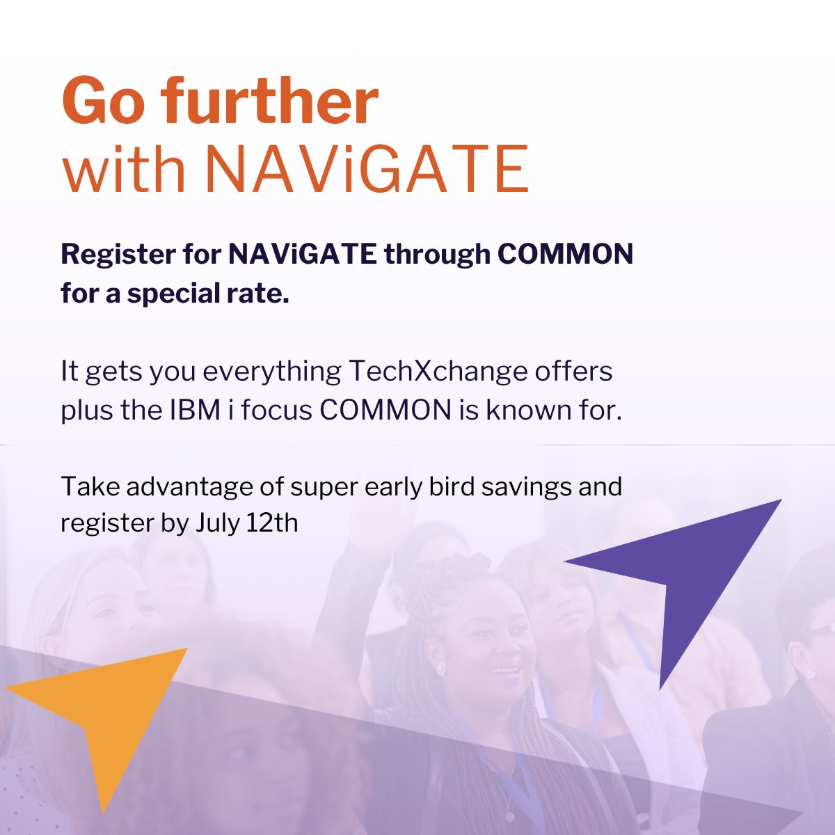 COMMONug's tweet photo. More sessions. More peers. More problem solving.

NAViGATE at IBM TechXchange gives you the IBM i depth you need and the full TechXchange catalog.

Oct 26-29 | Atlanta, GA.
Register through COMMON for savings:https://t.co/dr5uD4lXQs

#IBMi #IBMPower #TechXchange https://t.co/049pgXNyor