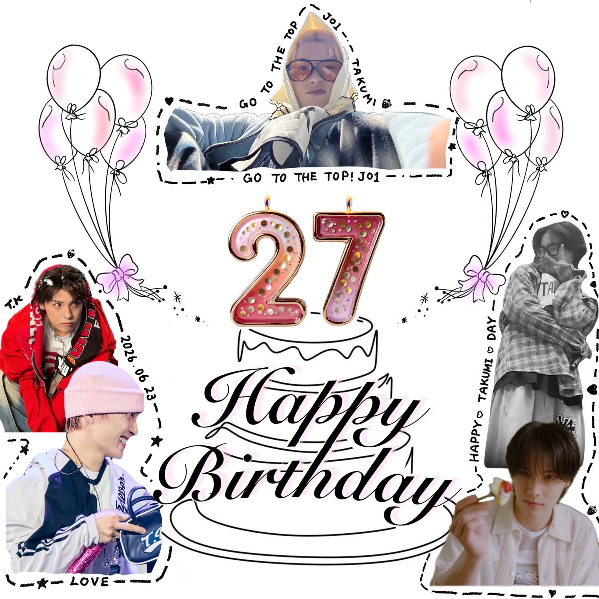 tk_jam_umi_'s tweet photo. 𝑯𝒂𝒑𝒑𝒚 𝑩𝒊𝒓𝒕𝒉𝒅𝒂𝒚 𝑻𝑨𝑲𝑼𝑴𝑰🍓💕

拓実と同じ時代に生きててよかった🥹💓
そして、出会えてよかった！！

拓実が笑っていてくれるだけで幸せです🫶✨

拓実にとって、
たくさんの笑顔と幸せで溢れる1年になりますように…💫

#拓実と見る景色は満点
#HappyTakumiDay https://t.co/lQv1ruoBCC