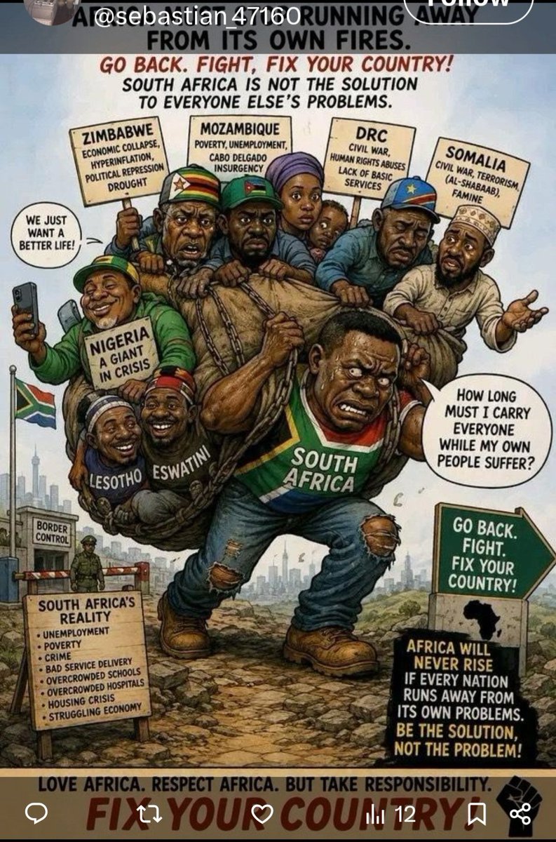 ZARpost2025's tweet photo. @azania1023 @MbuyiseniNdlozi @Zwelinzima1 @Julius_S_Malema SA has more illegal immigrants than the rest of African countries combined! That's a reflection of how BAD the ANC Govt has been, 32 years! There's more than 10million illegal immigrants in SA! There's more than 4 mil that illegally votes in SA using FRAUDULENT ID's (EFF &amp; ANC)! https://t.co/XqyrseiXR9