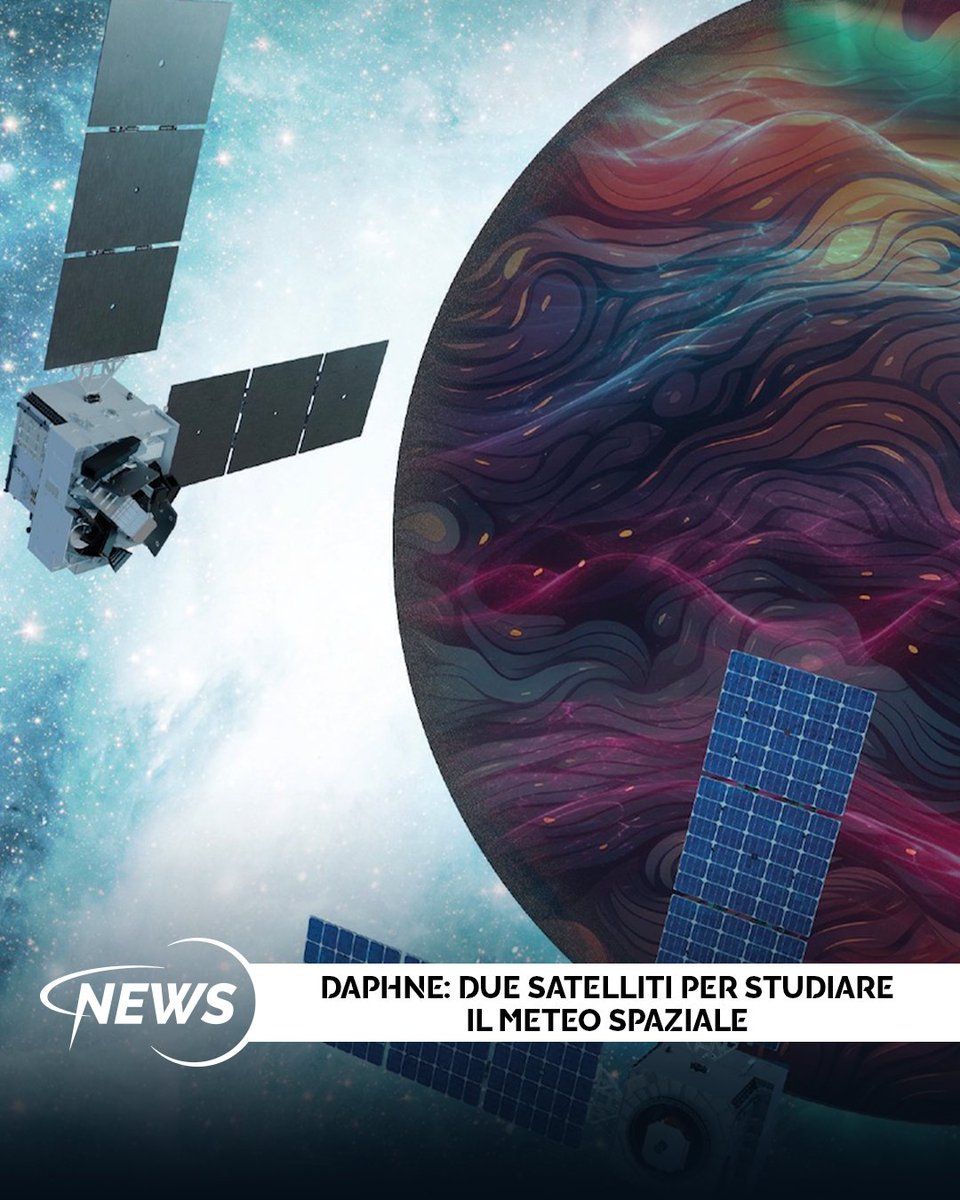ASI_spazio's tweet photo. ☀️ Non solo il Sole: anche l'atmosfera terrestre è responsabile dei fenomeni di space weather. La missione Daphne studierà questa complessa interazione. 
👀 Scopri di più su Global Science 👉 https://t.co/w3fbmXdHJz https://t.co/eaFd1aLBt1