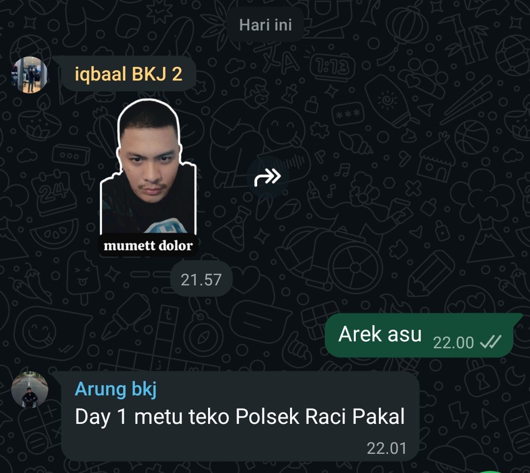 sudahsore_'s tweet photo. Day 1 opo iki? https://t.co/w8PcnLiOEL