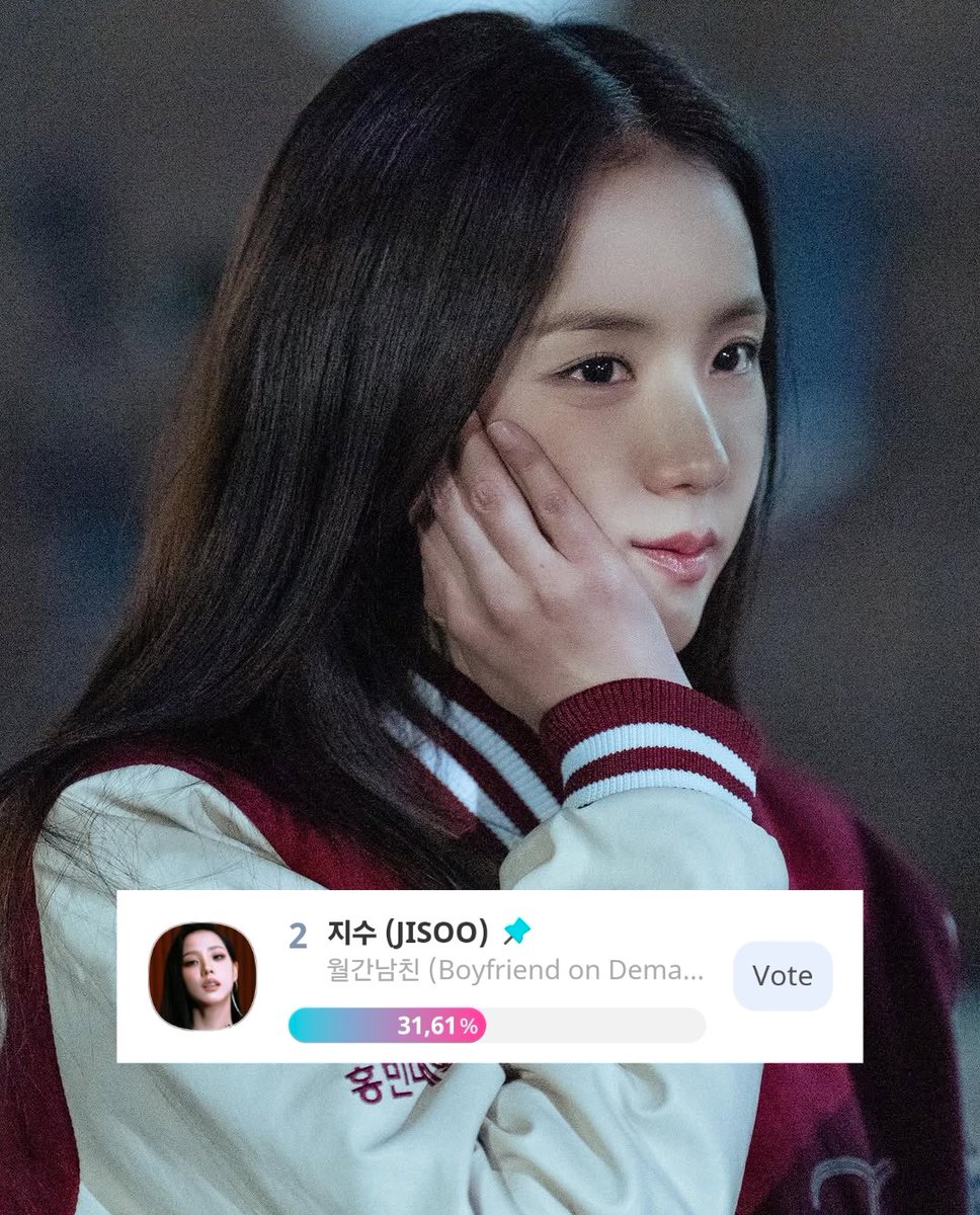 PortalJisoo_'s tweet photo. 🚨 FOCO AQUI, SOOYAS! JISOO está atualmente em 2º lugar na votação do SDA 2026, e a disputa está extremamente acirrada. Nada está garantido!

Precisamos recuperar a liderança: criem mais contas, coletem chamsims e VOTEM. 💪

#VoteJISOOforSDA https://t.co/hVcGnz2zKk