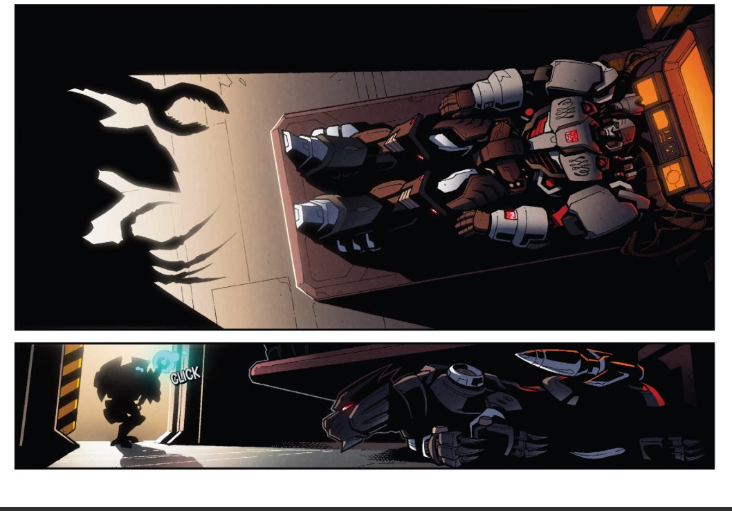 Nikki201975578's tweet photo. I like that Ravage sleeps under Megatrons bed https://t.co/1zkIOOwkln