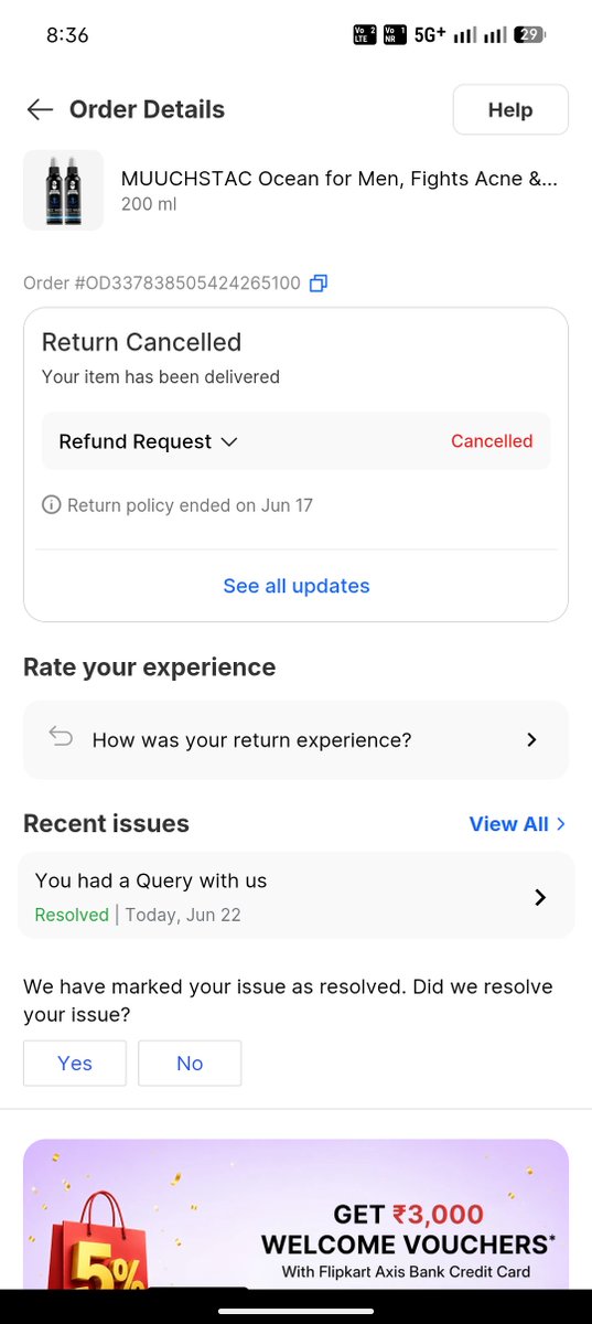 _okfahad_'s tweet photo. Heyy @Flipkart mera pe product 16 june ko pickup ho gya hai..or oske badd v daily out pickup ka message aa rha tah or aaj cancel ho gya h but mera refund avitak nahi aaya
@flipkartsupport https://t.co/Bf6zjsWEWU
