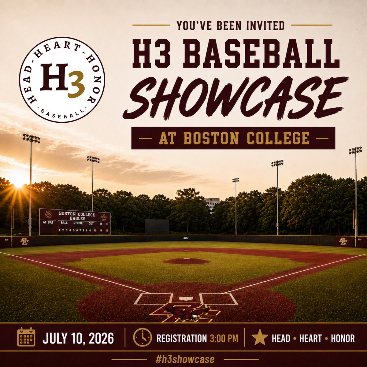 NicoFern27's tweet photo. Honored to be headed to the H3 Baseball Showcase at Boston College on July 10th. Thank you to @H3SportsMedia for the invitation. https://t.co/fOQzQwN66A