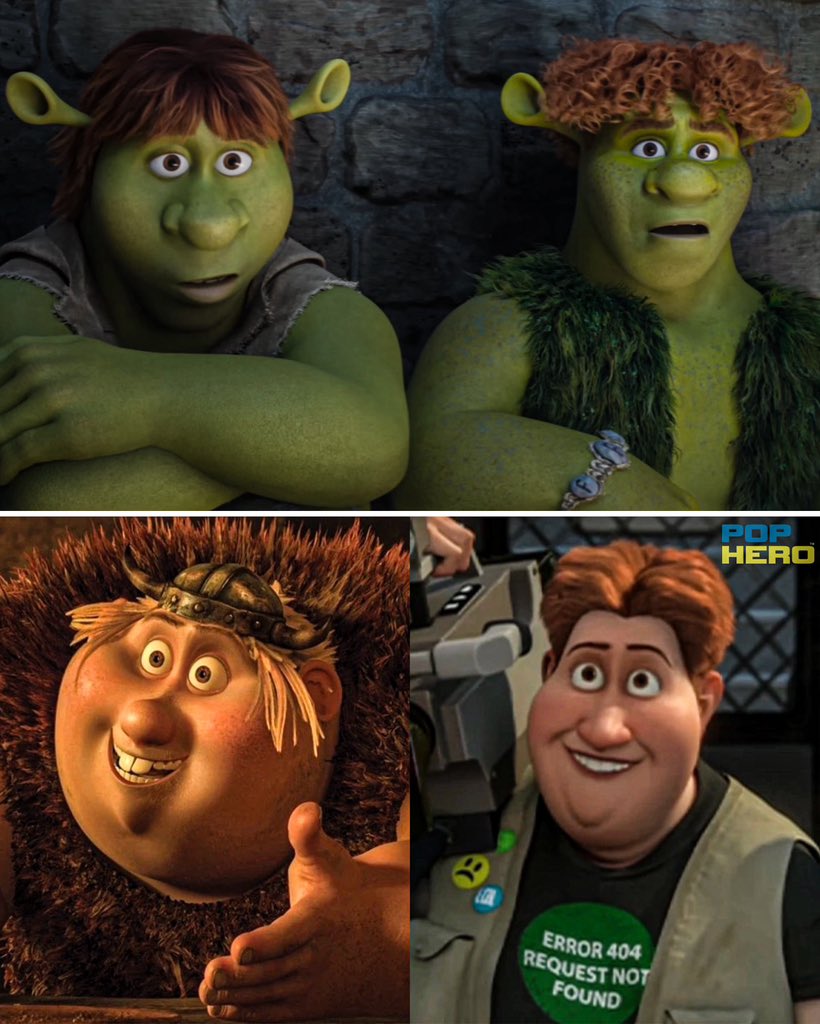 PopHeroCo's tweet photo. This is who Shrek’s sons look like. https://t.co/jA9ifnlOgn
