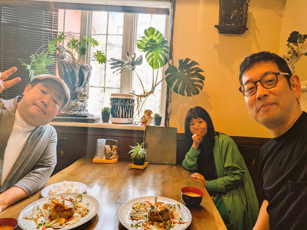 bloomjun1976's tweet photo. 名物の「手作りハンバーグ」ランチ🍽️
めちゃくちゃ美味しかったです！😋 https://t.co/DMt53DPsSU