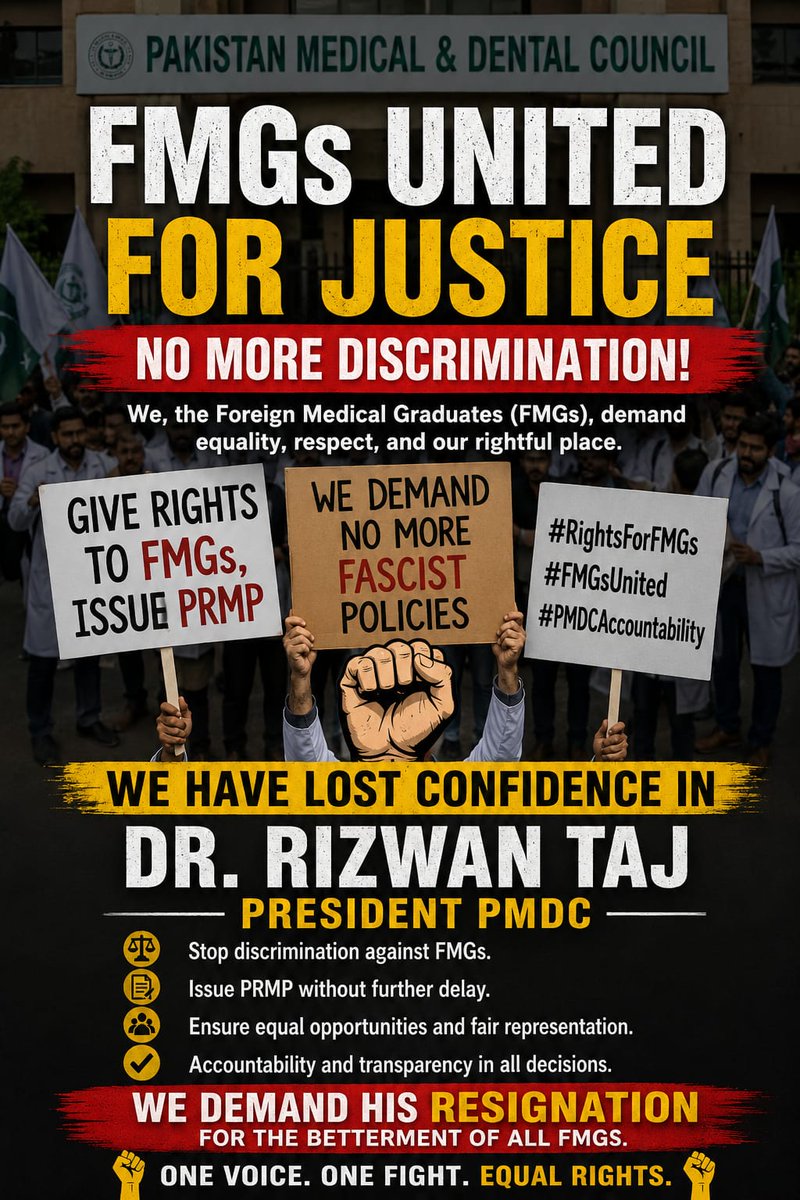 DRWAQAS3699's tweet photo. #resignPsychoRizwanTajPMD 
#cmshehbazsharif 
#kamalmqm
#pakistanmedicalanddentalcouncil
#pmdc https://t.co/r0oJPtIq0S