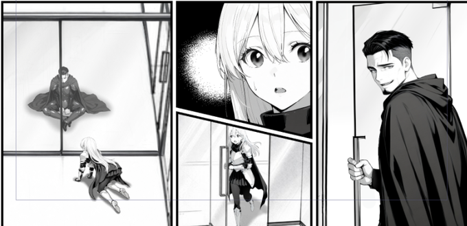 #ABLUR をAIマンガの現場で使うとしたら、レンダーした線画をクリスタで整えてAIに清書してもらう感じになるかな。