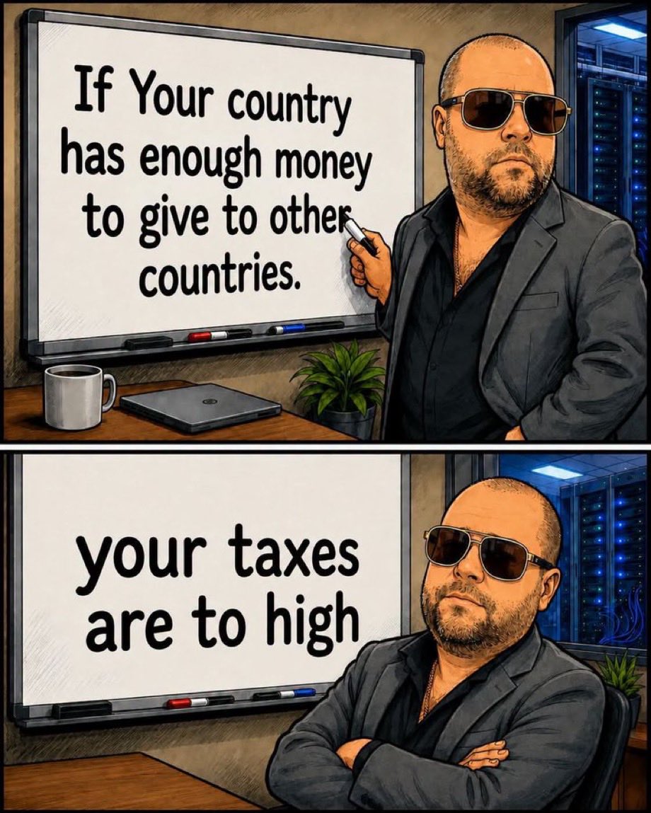 TheFoxesSay's tweet photo. @bumbadum14 Why is it our responsibility to feed &amp; provide healthcare all over the world, not be allowed to see where the money is going at all &amp; then be told we can’t go into a country &amp; arrest its democidal dictator who’s killing theirs our citizens? 

Oh, money laundering, that’s why. https://t.co/D6txfl7Uw6