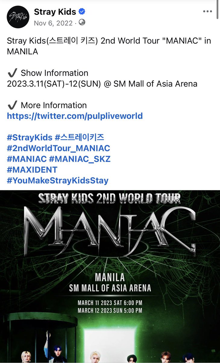 flowerhyunjins's tweet photo. meron yan pilipinas!! ito RRL ko: 

may separate announcement for it dahil siguro cinoconfirm pa yung dates 🙂‍↕️ https://t.co/wm5M7PS9K5