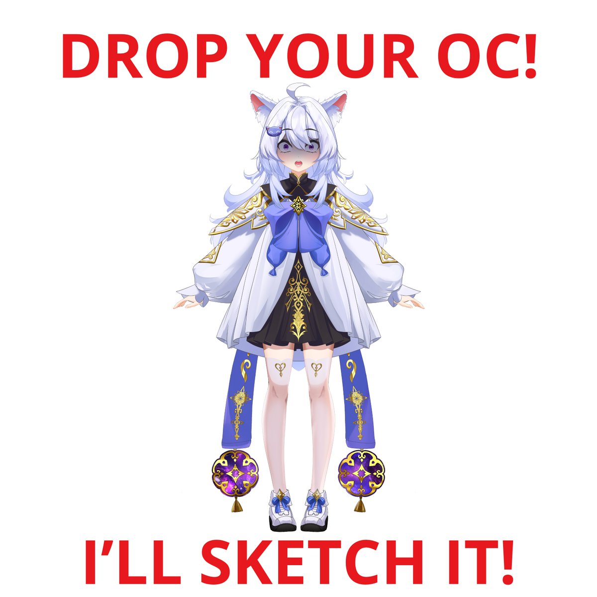 Elmiriellaa's tweet photo. FREE sketch for your models! ✨
drop your OC below and I'll pick the lucky person >//<
#artraffle #dropyouroc #vtubers https://t.co/qR4lInvGwG