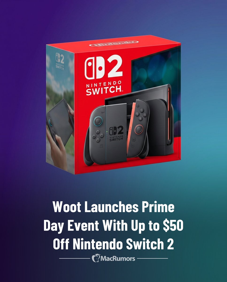Woot Launches Prime Day Event With Up to $50 Off Nintendo Switch 2
