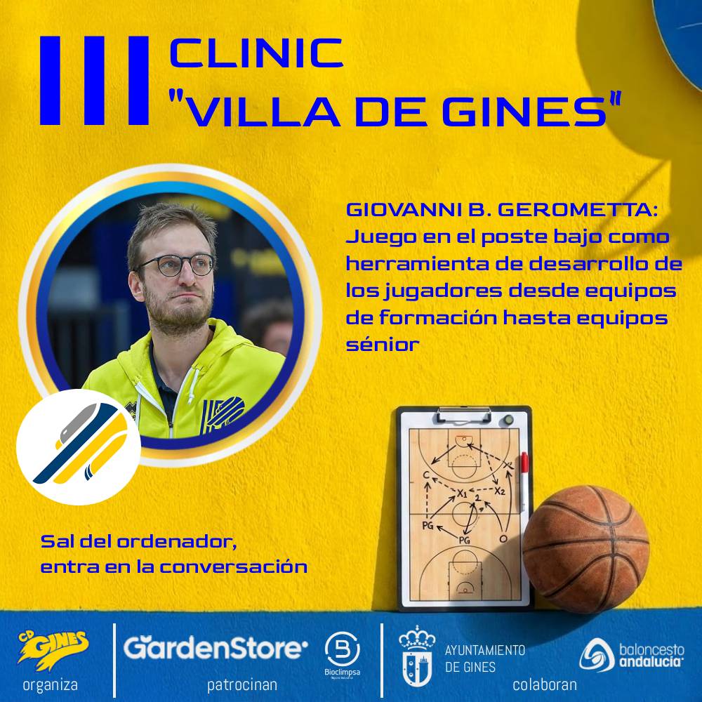 cdgines's tweet photo. 🏀 El III Clinic "Villa de Gines" ya tiene programa completo:

🇪🇸 @Matias_Camino 
➡️ Desarrollo de jugadores sin entrenamientos individuales

🇪🇸 Juan I. Díez
➡️ Enseñanza del bloqueo directo e indirecto

🇮🇹 Giovanni B. Gerometta
➡️ Desarrollo del jugador a través del poste bajo https://t.co/bdXHXOKCzd
