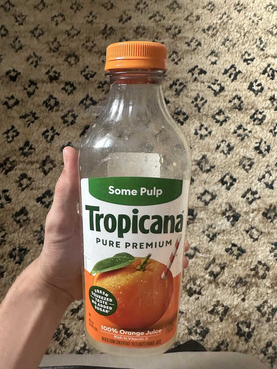 JaredC__'s tweet photo. .@Tropicana these caps are too tight. WAY too tight. My grandma has to ask someone to come over to open it and even they struggle. Even I struggle. Please adjust. https://t.co/LX5r5shUlK