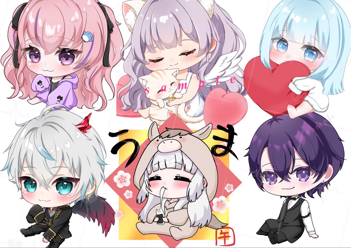 rinneko05's tweet photo. 過去ご依頼イラストᝰ✍️✨️
1枚絵、SDミニキャラ、立ち絵を描いております(⋆ᴗ͈ˬᴗ͈)”♡

 #イラスト #有償依頼 https://t.co/47tDstA39M
