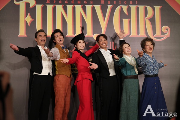 astage_ent's tweet photo. 【MUSICAL】🎶ミュージカル『#ファニー・ガール』製作発表会見！#望海風斗 #坂本昌行 らメインキャスト6名が衣装初披露!作品の魅力と意気込みを語る

https://t.co/RTttB4D2Cs 

#水田航生 #高泉淳子 #益岡徹 #中尾ミエ https://t.co/Y69vEnDAGy