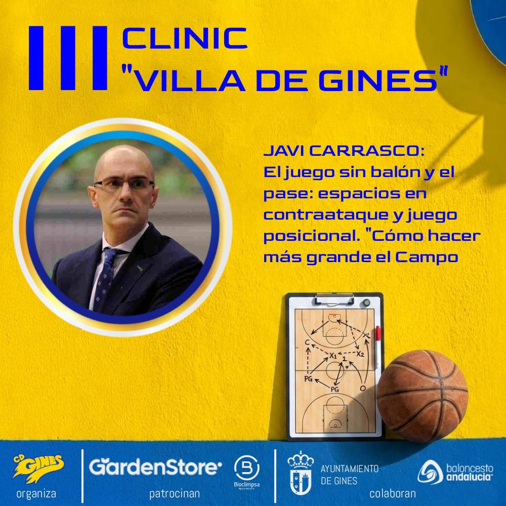 cdgines's tweet photo. 🏀 El III Clinic "Villa de Gines" ya tiene programa completo:

🇪🇸 Francis Tomé 
➡️ Construcción del contraataque. Jugar llegando

🇪🇸 Javi Carrasco
➡️ Juego sin balón, pase y espacios

📅 27/06/26 | Gines
💬 Sal del ordenador, entra en la conversación.

#ClinicVillaDeGines https://t.co/5lL3X5hbfi