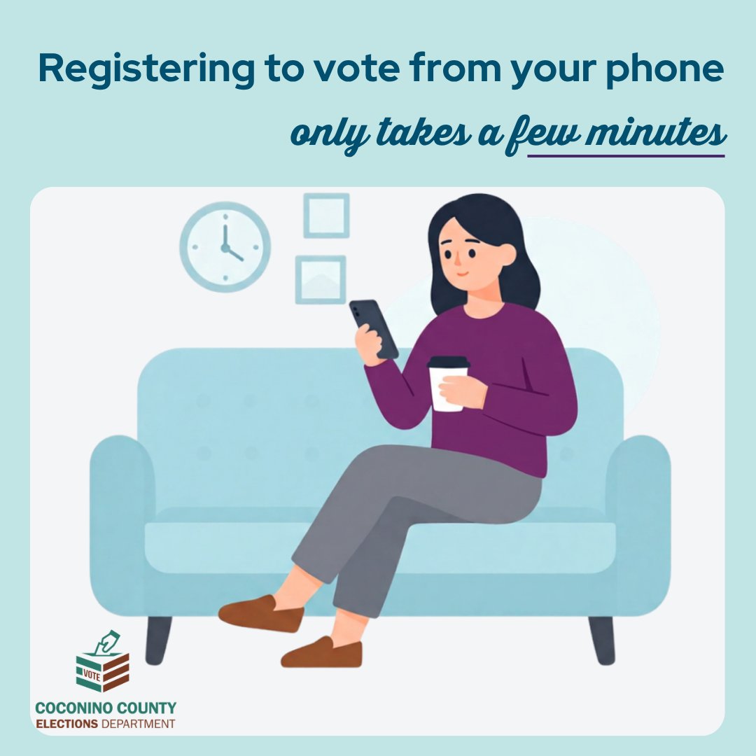 CoconinoVote's tweet photo. The 2026 Primary season is officially here! 🗳️

Plan your vote today:
✅ Check your registration
✅ Find your polling place
✅ Review your sample ballot

Visit https://t.co/bSunW3JR6o for all the details.

#ElectionPlanning #Primary2026 #YourVoteCounts #CivicDuty https://t.co/nCQB57iRth