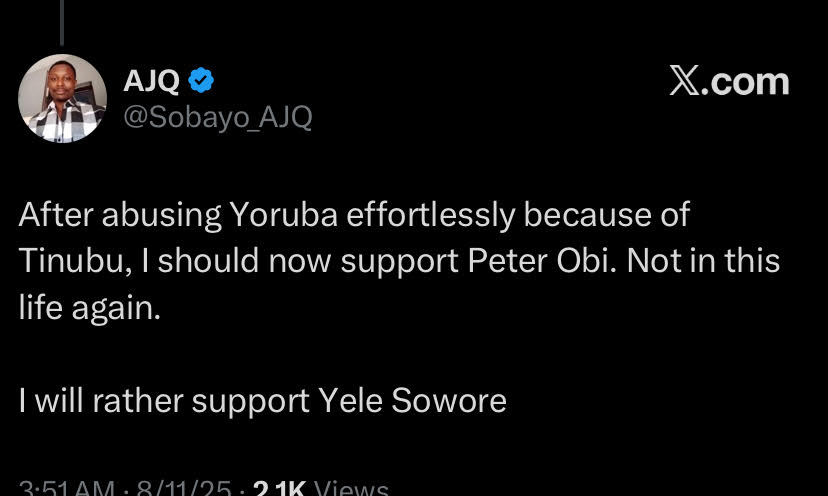 MikealEdd's tweet photo. @Sobayo_AJQ @youngskales This moron will support the traditionalist because the atheist insulted Christians. Na this fool wey nor want good life for himself because him tribesman dey power dey talk shit. You dumb fuckin cunt https://t.co/DX2DLJbERZ