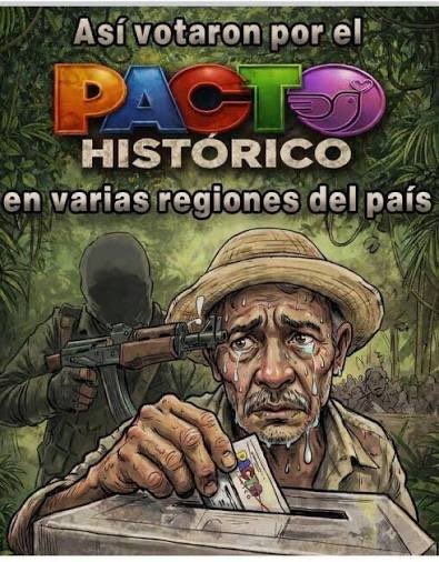 samuelazout's tweet photo. Así 👇se votó en muchos lugares del país gracias al gobierno Petro que apoyó al terror con una Paz Total completamente fallida. Muchas regiones en manos de criminales.
@ABDELAESPRIELLA salve usted la patria! https://t.co/NBSTekwdUz