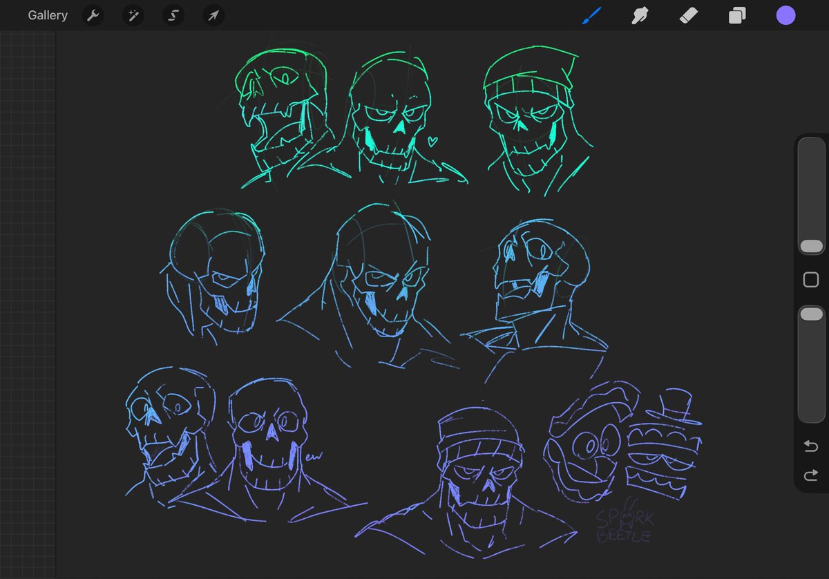 sporkbeetle's tweet photo. rapid fire skull practice while watching a friend flop to gerson https://t.co/zhfhktekNs