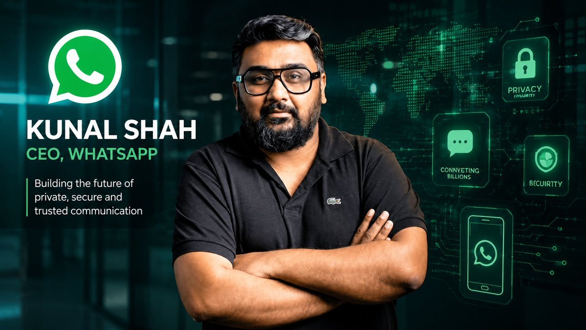 Rehandj143's tweet photo. Meta Platforms has Appointed Kunal Shah, Founder of Indian Fintech Startup Cred, as CEO of WhatsApp.
#kunalshah https://t.co/bT4fwxwio3