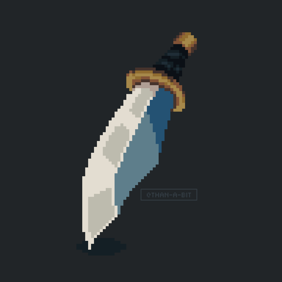 turn3ase's tweet photo. I gotta hone my skill all the time!✨

feel free to leave your comment!😁
Aseprite – 86x86 px – Weldgeist color palette
#pixelart #aseprite #dagger #weapon https://t.co/cEm87i20Fn