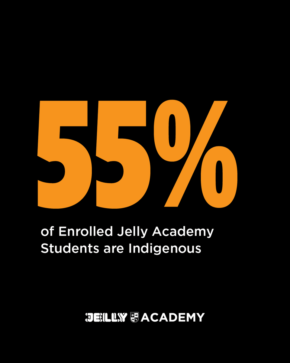 jellyacademy's tweet photo. Celebrating National Indigenous Peoples Day! 

As an Indigenous-founded academy, we're on a mission to close the digital skills gap (where Indigenous representation is just 1%). Today' 55% of our students are Indigenous, building equity and representation in marketing. https://t.co/ikuU4flGA6
