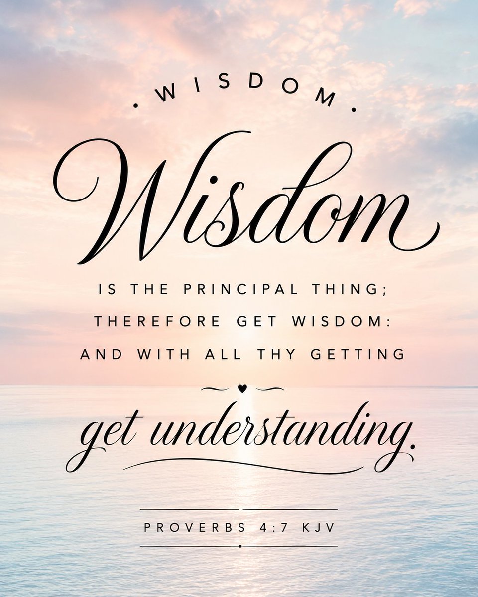BibleQuotes0's tweet photo. Wisdom is the principal thing;
therefore get wisdom:
and with all thy getting
get understanding.
Proverbs 4:7 KJV 💛📖✨ https://t.co/Ugb2dartJv