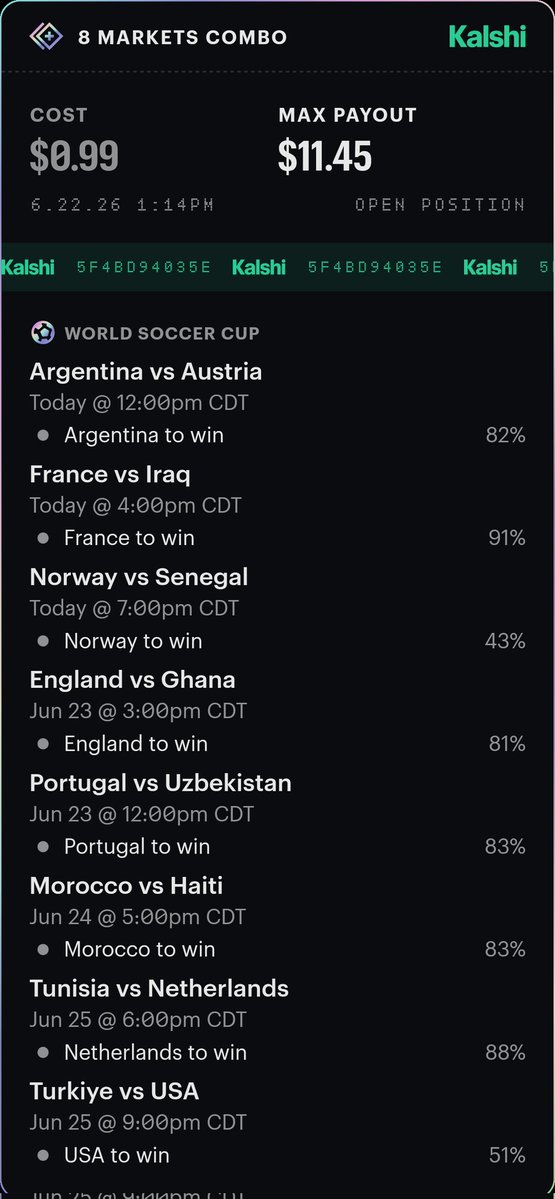 Pkbred1's tweet photo. Hey! I just made a prediction on Kalshi. Think you'd call it differently? Try it here: https://t.co/ASV18oPAu8 https://t.co/uqZKjsQ0nM