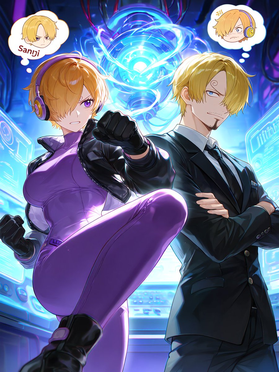 RCOSxx's tweet photo. Some of Vegapunk lilith and Sanji bodyswap https://t.co/D1nO1bGurw