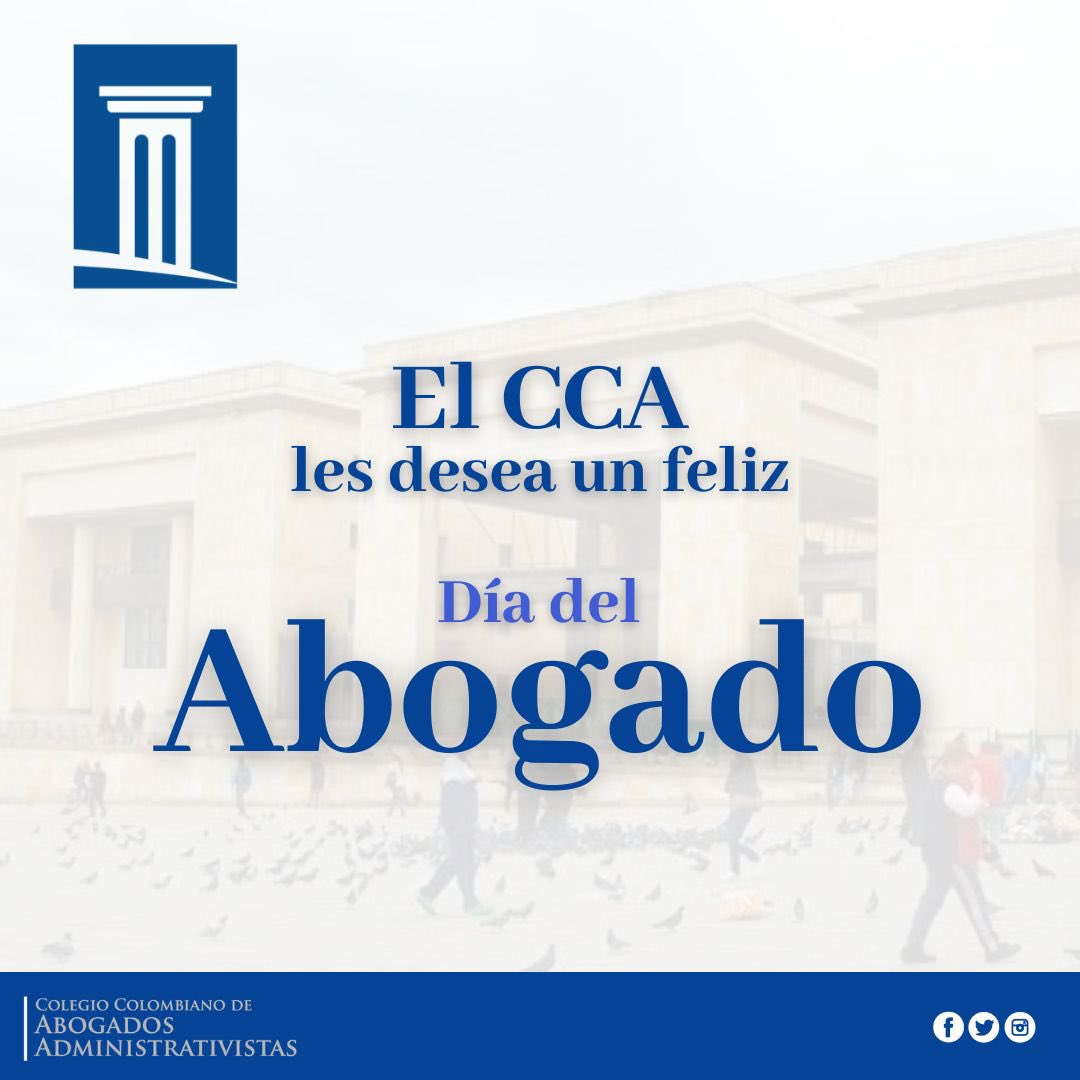 cabogadosa1's tweet photo. En el Día del Abogado, el Colegio Colombiano de Abogados Administrativistas rinde un homenaje a quienes, con ética, conocimiento y vocación de servicio, contribuyen al fortalecimiento del Estado de Derecho, la defensa de la legalidad y la construcción de una sociedad más justa.

Gracias por ejercer esta profesión con compromiso y responsabilidad

¡Feliz Día del Abogado!