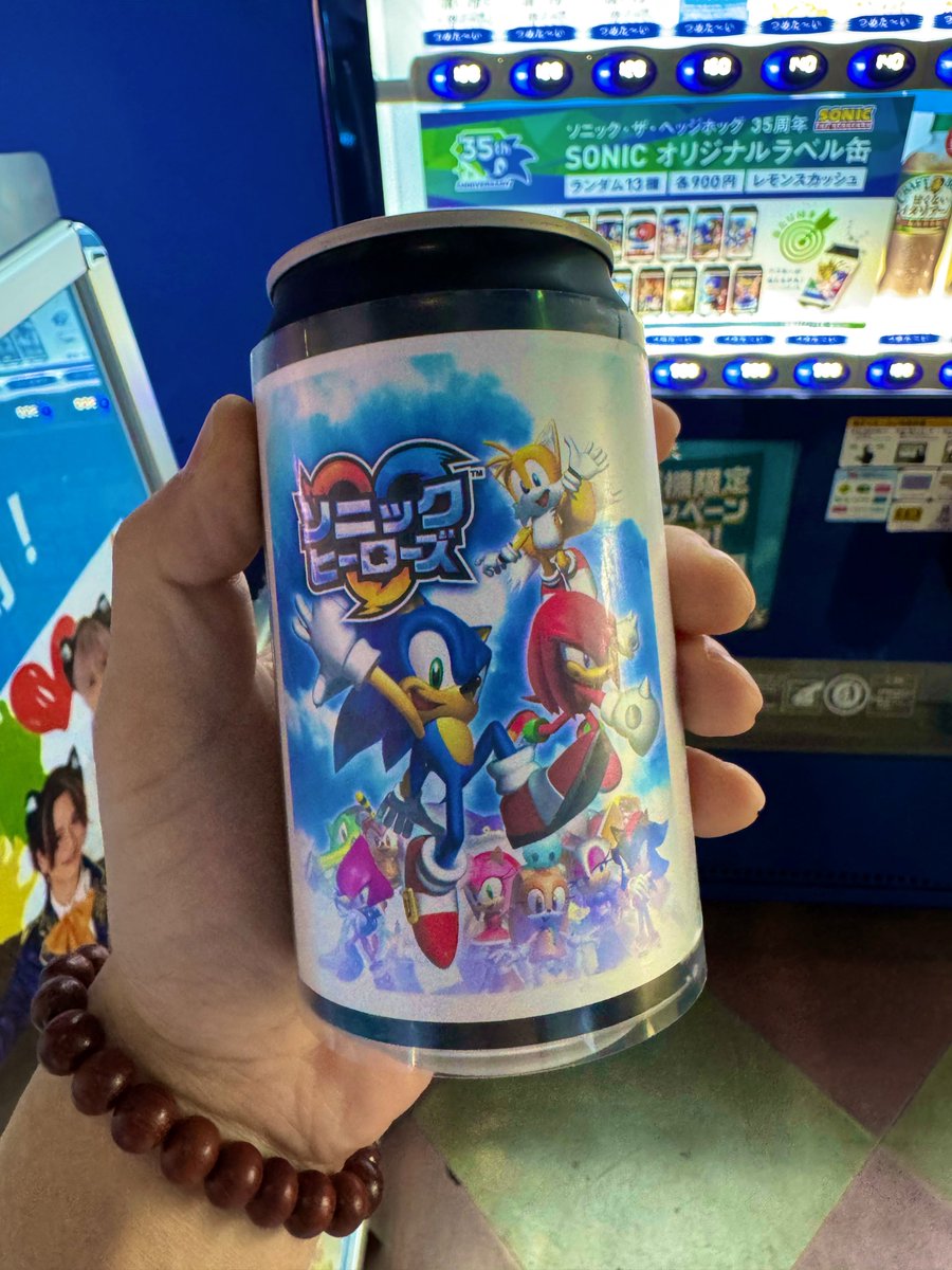 ソニック誕生日おめでとう🥳㊗️🦔 昨日はやっとソニックラベル缶買え