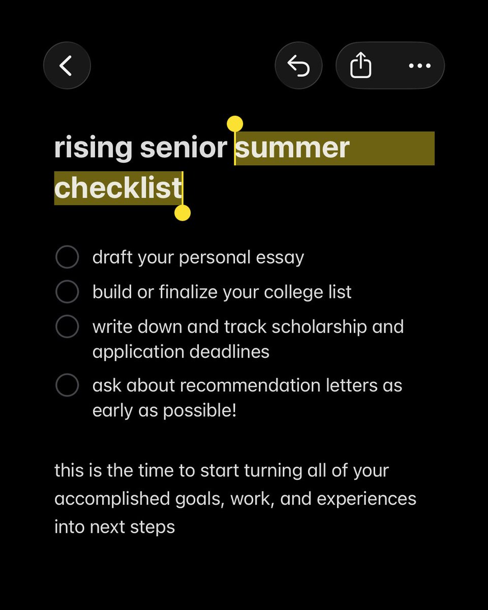 ACTStudent's tweet photo. Rising freshman, sophomore, junior, or senior?

Summer is a good time to set yourself up for the school year ahead. Pick your grade, choose one action, and start there. ☀️

Small steps now can make fall feel a lot more manageable.

#HighSchool #ACT #CollegePrep https://t.co/aYwXkqGuE5