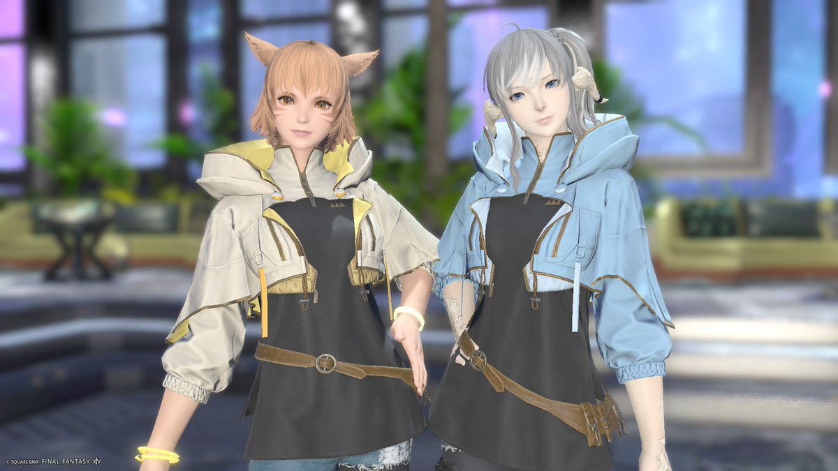 syaroki_yojimbo's tweet photo. いざなさん（@eizana_belhi ）とスフェーン！
この衣装かわいいよね⸜( ´ ꒳ ` )⸝♡︎

#FF14 https://t.co/XtdlzpYz89