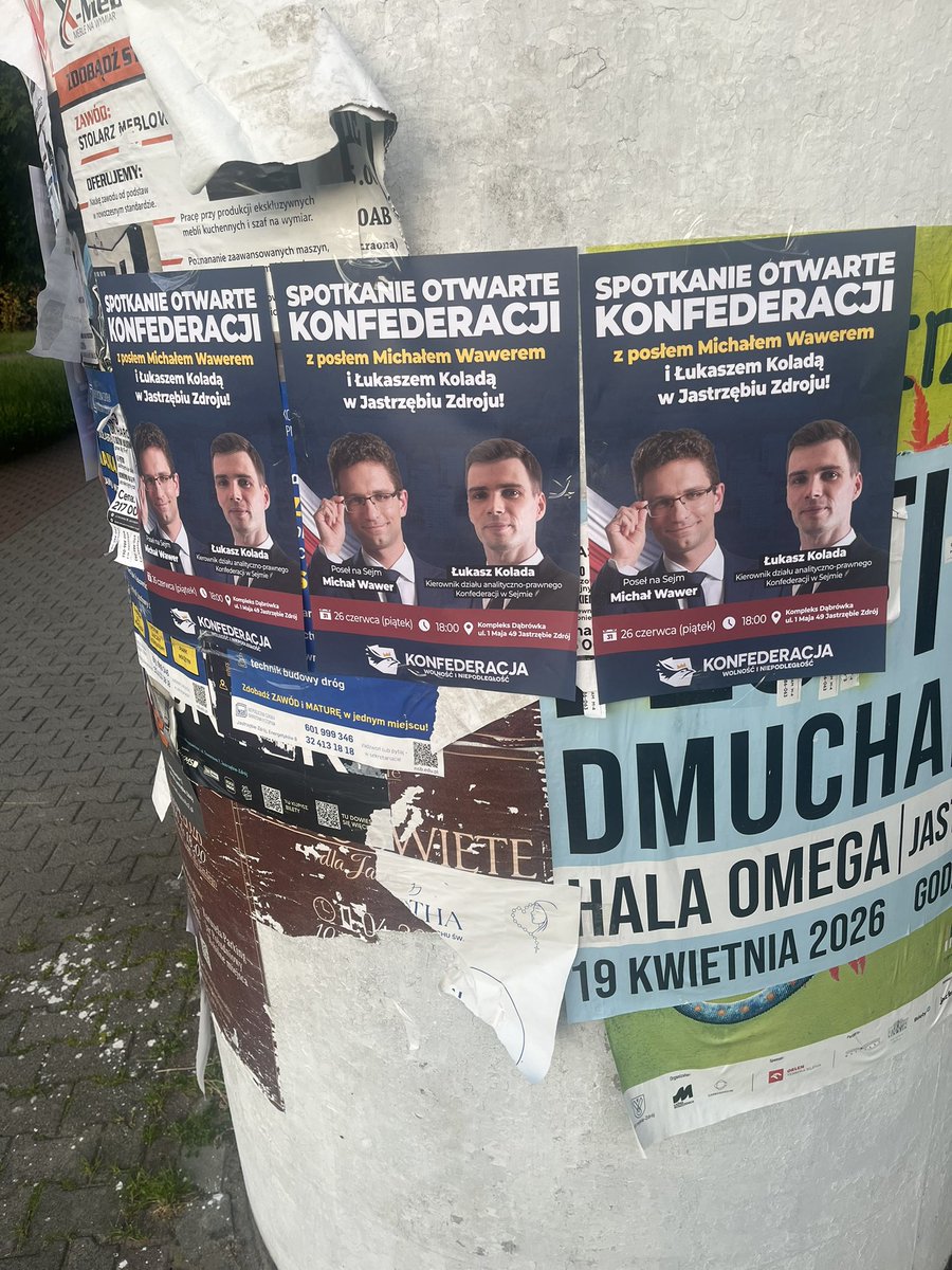 lukasz_kolada's tweet photo. Jastrzębie Zdrój i okolice gotowe na przyjazd posła Michała Wawera! 
Widzimy się w piątek 💪🏻🇵🇱

#Konfederacja #RuchNarodowy #jastrzebiezdrój https://t.co/Cp4QjTEVLc