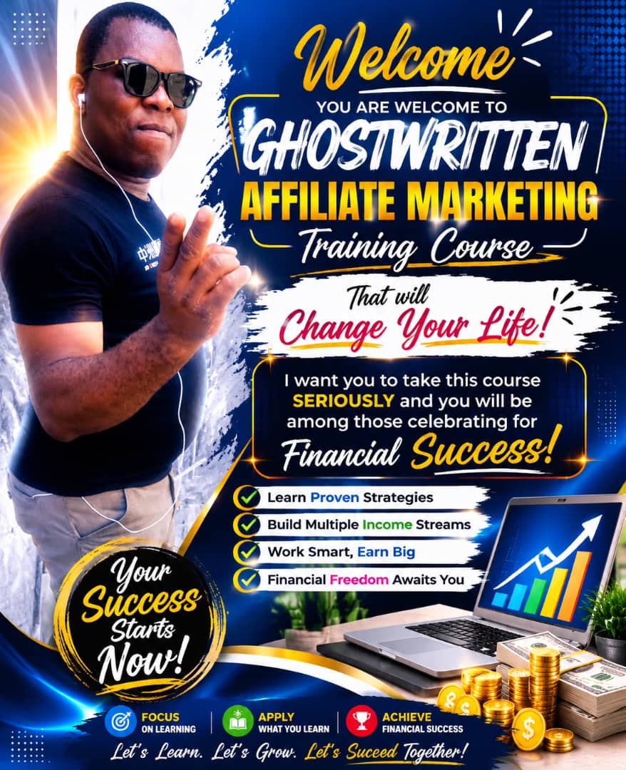 Blesingbb1974's tweet photo. Your life is about to change. 🚀
Welcome to the Ghostwritten Affiliate Marketing training course. Take this seriously, stay consistent, and get ready to celebrate your financial success. 💰
The journey starts now. Let’s work you into it : https://t.co/pln2X9EXlb
#AffiliateMarket https://t.co/UhwwKZncjE