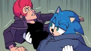SamHain31st's tweet photo. I love it when Sonic carries humans. https://t.co/U7AI2Et44C