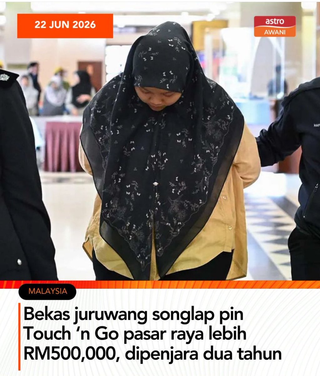 localrkyt's tweet photo. Songlap 500k, penjara dua tahun. Duit tu kena return balik tak? https://t.co/XkTfLDQIOA