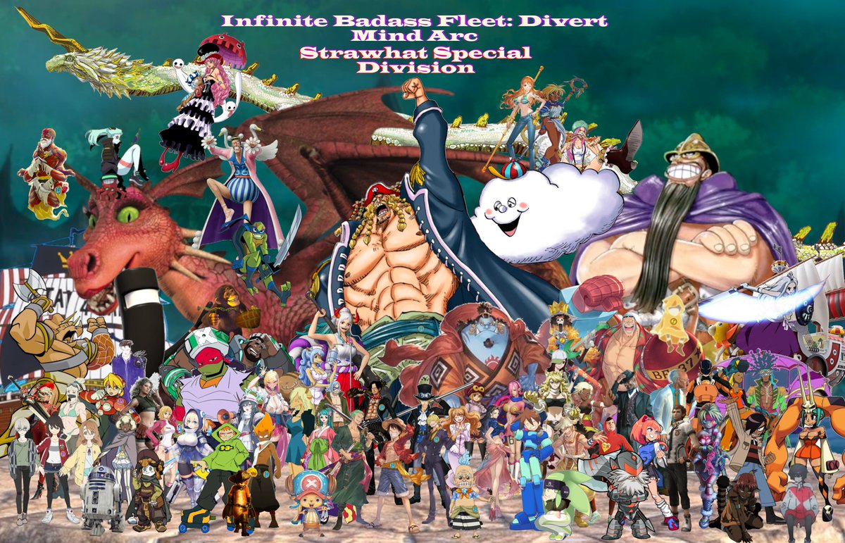 JAMike72's tweet photo. #GwainSaga #TombRaiderKing #Spinnerette #Marvel #ATLA #JuniperLee #TheVentureBros #StarWars #KillBill & #DNAProductions yes Paul is here too. And now our first Special Division Lead by the Strawhat Pirates now that their captain is finally here! Hell yeah. https://t.co/BBzyOeg6XX