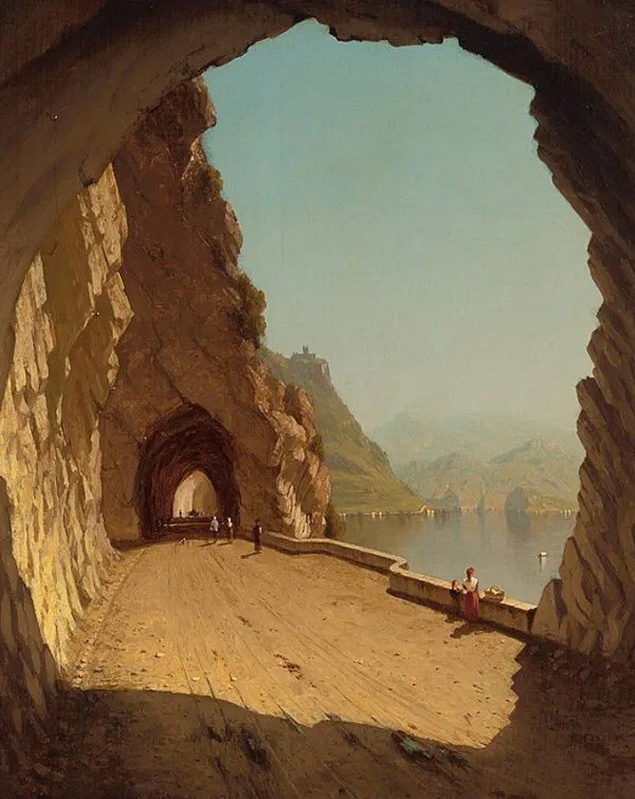 aDose_of_Art's tweet photo. The Galleries of the Stelvio, Lake Como, 1871,
by Sanford Robinson Gifford (American, 1823-1880). https://t.co/Rr7vSFkTRn