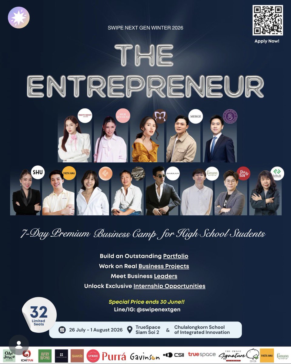 bodyguardchuu's tweet photo. This is crazy btw this camp costs 50K THB to attend & look at the insane lineup of guest speakers & sponsors 😭

She is so respected in her field 🥺 

I’m so proud of you @loverrukk 👏💖

#loverrukk #มินิฮาร์ทของเลิฟ