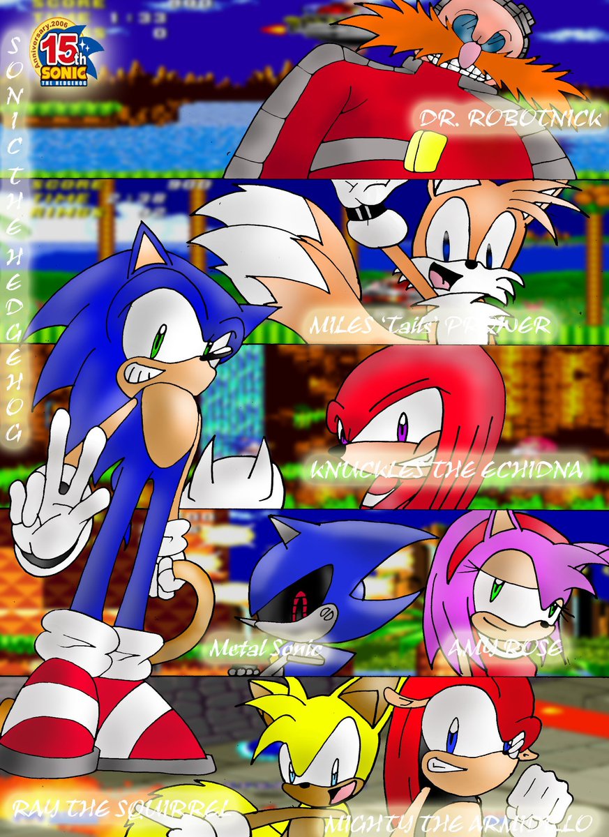 「Happy 35 years Sonic!! Unfortunately I d」|ARQのイラスト