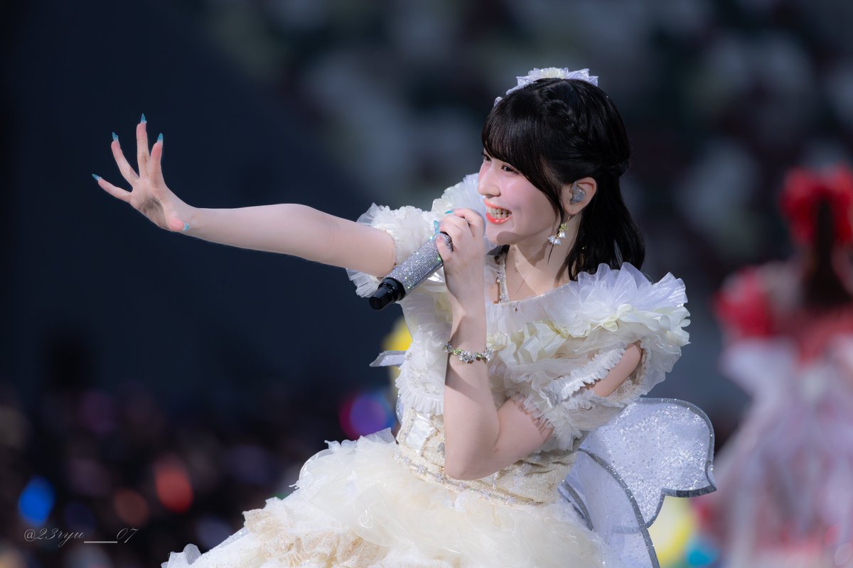 23ryu__07's tweet photo. ＝LOVE STADIUM LIVE 
「Beyond "KYUN"♡」  
@ MUFGスタジアム(国立競技場)  

佐々木舞香ちゃん(@sasaki_maika) 

衣装と相まって多幸感にあふれててやばい！
まっっっじで可愛かった🫧

#イコラブ国立 
#イコラブ_カメコ https://t.co/mu1TUJ3atQ